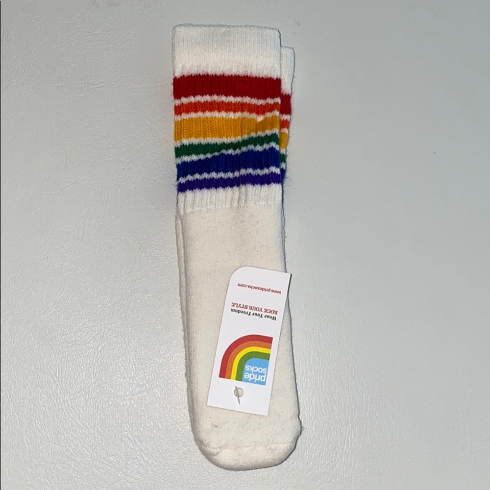Rainbow toddler baby socks